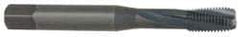 OSG - 1/4-28 UNF, 3 Flute, 15° Helix, Modified Bottoming Chamfer, Oxide Finish, Powdered Metal Spiral Flute STI Tap - Right Hand Flute, 2-1/2" OAL, 0.255" Shank Diam, 1" Thread Length, Series 315 - Exact Industrial Supply