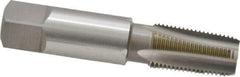 OSG - 1/8-27 NPT Thread, 4 Flute Standard Pipe Tap - 2-1/8" OAL, 3/4" Thread Length, 7/16" Shank Diam, Bright Finish, Cobalt - Exact Industrial Supply