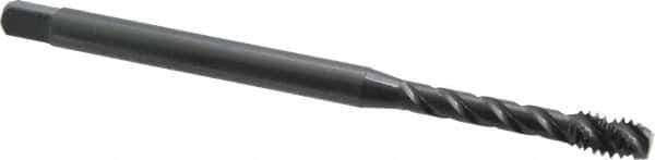 OSG - 7/16-14 UNC 3 Flute H3 Oxide Finish Vanadium High Speed Steel Spiral Flute Extension Tap - Bottoming Chamfer, 6" OAL, 1-7/8" Thread Length, 3B Class of Fit, Series 398 - Exact Industrial Supply