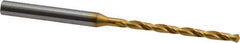 OSG - 7/64" 130° Cobalt Jobber Drill - TiN Finish, Right Hand Cut, Spiral Flute, Straight Shank, 2-15/16" OAL, Standard Point - Industrial Tool & Supply