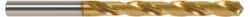 OSG - #15 130° Cobalt Jobber Drill - TiN Finish, Right Hand Cut, Spiral Flute, Straight Shank, 3-5/8" OAL, Standard Point - Industrial Tool & Supply