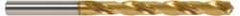OSG - Letter Z 130° Cobalt Jobber Drill - TiN Finish, Right Hand Cut, Spiral Flute, Straight Shank, 5-31/32" OAL, Standard Point - Industrial Tool & Supply