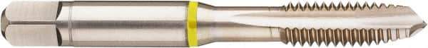 Guhring - M10x1.50 Metric Coarse, 3 Flute, Bright Finish, Cobalt Spiral Point Tap - Plug Chamfer, Right Hand Thread, 2.941" OAL, 0.79" Thread Length, 0.381" Shank Diam, 6H Class of Fit, Series 3900 - Exact Industrial Supply