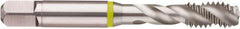 Guhring - M12x1.75 Metric Coarse 3 Flute 6H Modified Bottoming Spiral Flute Tap - Cobalt, Bright Finish, 3.381" OAL, Right Hand Flute, Right Hand Thread, Series 3903 - Exact Industrial Supply