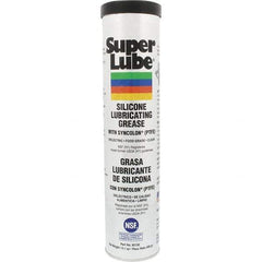 Synco Chemical - 14.1 oz Cartridge Silicone General Purpose Grease - Translucent White, Food Grade, 500°F Max Temp, NLGIG 2, - Industrial Tool & Supply