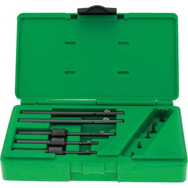 Deburr Master - 5 Piece Power Deburring Tool Set - Includes 1/8 to 1/4" Diam Hole Range Tools - Industrial Tool & Supply
