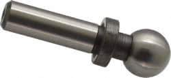 Gibraltar - 1/2" Ball Diam, 5/16" Shank Diam, Steel Inspection Tooling Ball - Slip-Fit Shank, 1-1/2" Ball Center to Shank Bottom, 1/2" Ball Center to Shoulder Bottom, with Shoulder - Industrial Tool & Supply