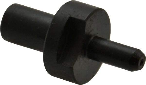 Gibraltar - 0.187" Nose Diam, 7/16" Nose Length, 5/8" Collar Diam, Slip Fit Round Straight Locating Pin - Low Carbon Steel, 5/16" Tail Diam, 1-3/16" OAL, +0.0000" Tolerance - Industrial Tool & Supply