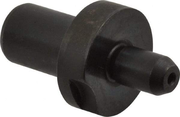 Gibraltar - 0.3115" Nose Diam, 1/2" Nose Length, 7/8" Collar Diam, Slip Fit Round Straight Locating Pin - Low Carbon Steel, 1/2" Tail Diam, 1-1/2" OAL, +0.0000" Tolerance - Industrial Tool & Supply