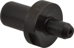 Gibraltar - 0.3115" Nose Diam, 1/2" Nose Length, 7/8" Collar Diam, Slip Fit Round Straight Locating Pin - Low Carbon Steel, 1/2" Tail Diam, 1-1/2" OAL, +0.0000" Tolerance - Industrial Tool & Supply