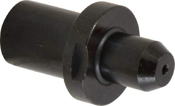 Gibraltar - 0.5605" Nose Diam, 11/16" Nose Length, 1-1/8" Collar Diam, Slip Fit Round Straight Locating Pin - Low Carbon Steel, 3/4" Tail Diam, 1-15/16" OAL, +0.0000" Tolerance - Industrial Tool & Supply