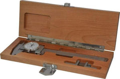 Fowler - 0" to 6" Range, 0.001" Graduation, 0.1" per Revolution, Dial Caliper - White Face, 1.54" Jaw Length - Industrial Tool & Supply