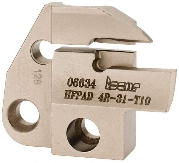Iscar - 4mm Groove Width, 10mm Max Depth of Cut, Right Hand Cut, HFPAD Indexable Grooving Blade - DGN/DGNC/DGNM-C, DGNM-J/JS/JT, DGN-UT/UA, GRIP, HFPR/L, HGPL Insert Style, Series Modular Grip - Industrial Tool & Supply