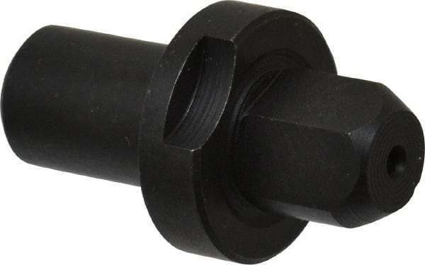 Gibraltar - 0.499" Nose Diam, 1/2" Nose Length, 7/8" Collar Diam, Slip Fit Diamond Straight Locating Pin - Low Carbon Steel, 1/2" Tail Diam, 1-1/2" OAL, Relieved, +0.0000" Tolerance - Industrial Tool & Supply