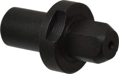 Gibraltar - 0.499" Nose Diam, 1/2" Nose Length, 7/8" Collar Diam, Slip Fit Diamond Straight Locating Pin - Low Carbon Steel, 1/2" Tail Diam, 1-1/2" OAL, Relieved, +0.0000" Tolerance - Industrial Tool & Supply