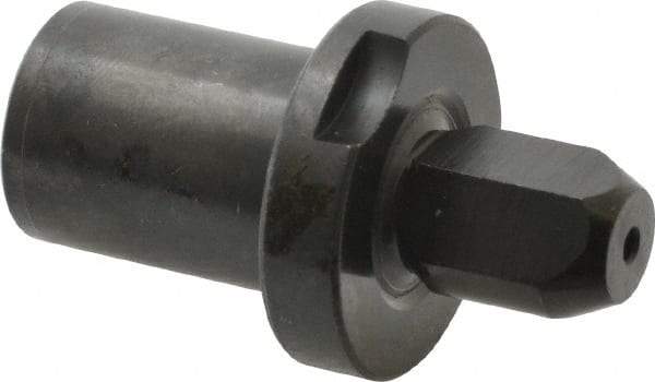 Gibraltar - 0.5293" Nose Diam, 11/16" Nose Length, 1-1/8" Collar Diam, Slip Fit Diamond Straight Locating Pin - Low Carbon Steel, 3/4" Tail Diam, 1-15/16" OAL, Relieved, +0.0000" Tolerance - Industrial Tool & Supply