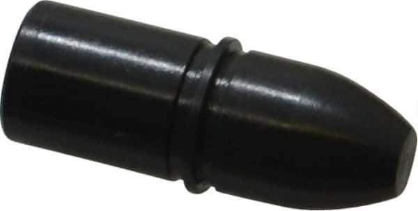 Gibraltar - 0.3749" Nose Diam, 0.187" Nose Length, 0.407" Collar Diam, Bullet Straight Locating Pin - Steel, 0.3766" Tail Diam, 1/2" Tail Length, 1.032" OAL, +0.0000" Tolerance - Industrial Tool & Supply