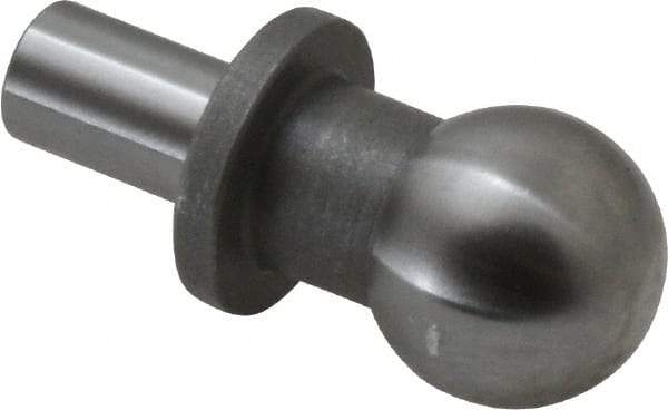 Gibraltar - 12mm Ball Diam, 6mm Shank Diam, Steel Inspection Tooling Ball - Thread Shank, 22mm Ball Center to Shank Bottom, 12mm Ball Center to Shoulder Bottom, with Shoulder - Industrial Tool & Supply
