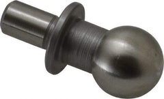 Gibraltar - 12mm Ball Diam, 6mm Shank Diam, Steel Inspection Tooling Ball - Thread Shank, 22mm Ball Center to Shank Bottom, 12mm Ball Center to Shoulder Bottom, with Shoulder - Industrial Tool & Supply