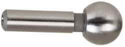 Gibraltar - 1/4" Ball Diam, 1/8" Shank Diam, Steel Inspection Tooling Ball - Slip-Fit Shank, 9/16" Ball Center to Shank Bottom - Industrial Tool & Supply