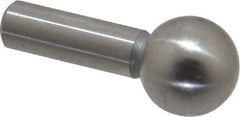 Gibraltar - 3/8" Ball Diam, 3/16" Shank Diam, Steel Inspection Tooling Ball - Slip-Fit Shank, 3/4" Ball Center to Shank Bottom - Industrial Tool & Supply