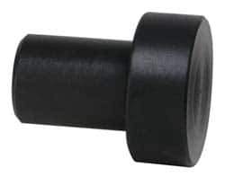 Gibraltar - 3/4" OAL, 1/4" Head Height, 5/8" OD, Hardened Steel, Ground, Press Fit Rest Button - Black Oxide Coating, 3/8" Pin Diam, 1/2" Long Pin - Industrial Tool & Supply