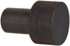Gibraltar - 7/8" OAL, 3/8" Head Height, 1/2" OD, Hardened Steel, Ground, Press Fit Rest Button - Black Oxide Coating, 3/8" Pin Diam, 1/2" Long Pin - Industrial Tool & Supply