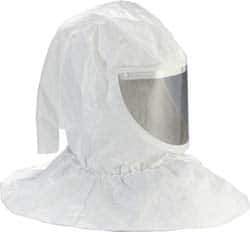 3M - Universal Size, PAPR/SAR Compatible Hood - White - Industrial Tool & Supply