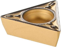 Sumitomo - TPMT221 ESU Grade AC630M Carbide Turning Insert - Al2O3 Finish, 60° Triangle, 1/4" Inscr Circle, 1/8" Thick, 1/64" Corner Radius - Industrial Tool & Supply