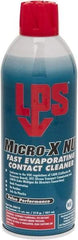 LPS - 11 Ounce Aerosol Contact Cleaner - 0°F Flash Point, Flammable, Food Grade, Plastic Safe - Industrial Tool & Supply