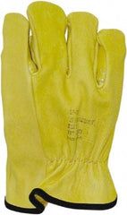 Salisbury by Honeywell - Class 0, Size M (7), 10" Long, Cowhide Leather Protector - Tan - Industrial Tool & Supply