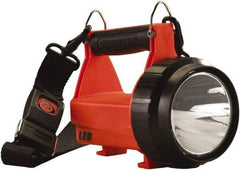 Streamlight - White LED Bulb, 145 Lumens, Spotlight/Lantern Flashlight - Orange Plastic Body, 1 7.2V Lithium-Ion Battery Included - Industrial Tool & Supply