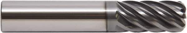 M.A. Ford - 1/2", 7 Flute, Single End, Solid Carbide, 0.015" Corner Radius End Mill - 3" OAL, 38° Helix, Right Hand Flute, 5/8" LOC, Right Hand Cut - Industrial Tool & Supply