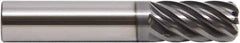 M.A. Ford - 1", 7 Flute, Single End, Solid Carbide, 0.06" Corner Radius End Mill - 4" OAL, 38° Helix, Right Hand Flute, 1" LOC, Right Hand Cut - Industrial Tool & Supply