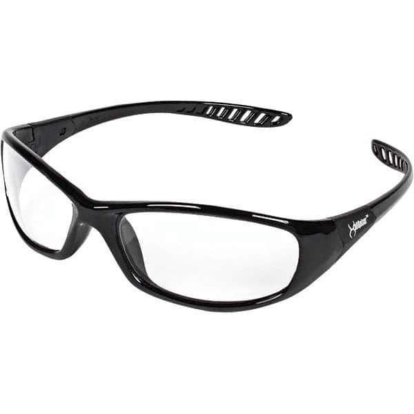 KleenGuard - Safety Glasses - CLR A/F LENS BLK FRM V40 HELLRAISER SFTY GLS - Industrial Tool & Supply
