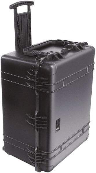 Pelican Products, Inc. - 24-7/32" Wide x 17-31/64" High, Shipping/Travel Case - Black, Polypropylene - Industrial Tool & Supply