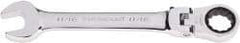 Paramount - 11/16" 12 Point Flexhead Combination Wrench - 15° Head Angle, 7-1/2" OAL, Chrome Vanadium Steel, Polished Finish - Industrial Tool & Supply