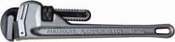 Paramount - 14" Aluminum Straight Pipe Wrench - 2" Pipe Capacity - Industrial Tool & Supply