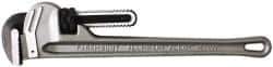 Paramount - 18" Aluminum Straight Pipe Wrench - 2-1/2" Pipe Capacity - Industrial Tool & Supply