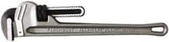 Paramount - 18" Aluminum Straight Pipe Wrench - 2-1/2" Pipe Capacity - Industrial Tool & Supply