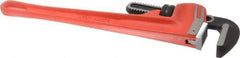 Paramount - 18" Cast Iron Straight Pipe Wrench - 2-1/2" Pipe Capacity - Industrial Tool & Supply
