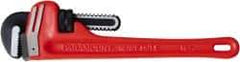 Paramount - 10" Cast Iron Straight Pipe Wrench - 1-1/2" Pipe Capacity - Industrial Tool & Supply