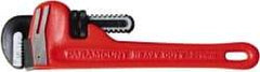 Paramount - 4 Piece, 8" to 18", Straight Pipe Wrench Set - Inch Measurement Standard, Aluminum Finish - Industrial Tool & Supply