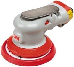 3M - 12,000 OPM, 17 CFM Air Consumption, 90 psi Air Pressure, Palm Air Orbital Sander - Round Pad, - Industrial Tool & Supply