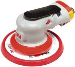 3M - 12,000 OPM, 17 CFM Air Consumption, 90 psi Air Pressure, Palm Air Orbital Sander - Round Pad, - Industrial Tool & Supply