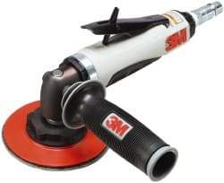 3M - 4 to 5" Disc, 12,000 RPM, Pneumatic Handheld Disc Sander - 3/8 NPT Inlet, 1 hp, 90 psi - Industrial Tool & Supply