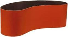 3M - 6" Wide x 48" OAL, 60 Grit, Ceramic Abrasive Belt - Ceramic, Medium, Coated, YF Weighted Cloth Backing, Wet/Dry, Series 984F - Industrial Tool & Supply
