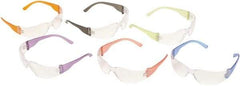 PYRAMEX - Clear Lenses, Frameless Safety Glasses - Scratch Resistant, Clear Polycarbonate Frame, Size Universal, Wrap Around - Industrial Tool & Supply