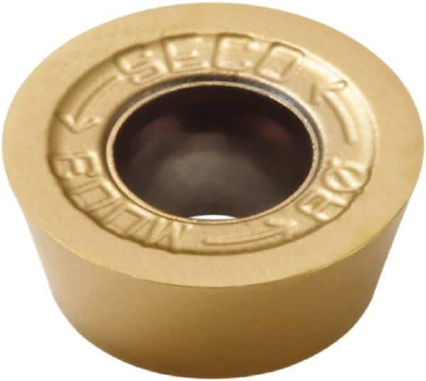 Seco - RDHW0702M0 MD03 Grade MP3000 Carbide Milling Insert - TiAlN Finish, 0.094" Thick, 0.276" Inscribed Circle - Industrial Tool & Supply