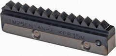 Kennametal - 14 TPI, Internal/External Thread, NPT Standard, TM25 KC635M Grade Thread Mill Insert - Carbide, TiAlN Coating - Industrial Tool & Supply
